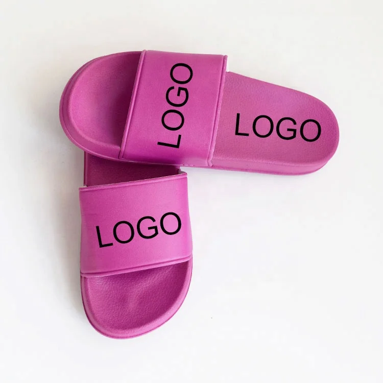 customize LOGO black sliders slippers for women ,customize blank slide sandals slippers, women custom logo slides