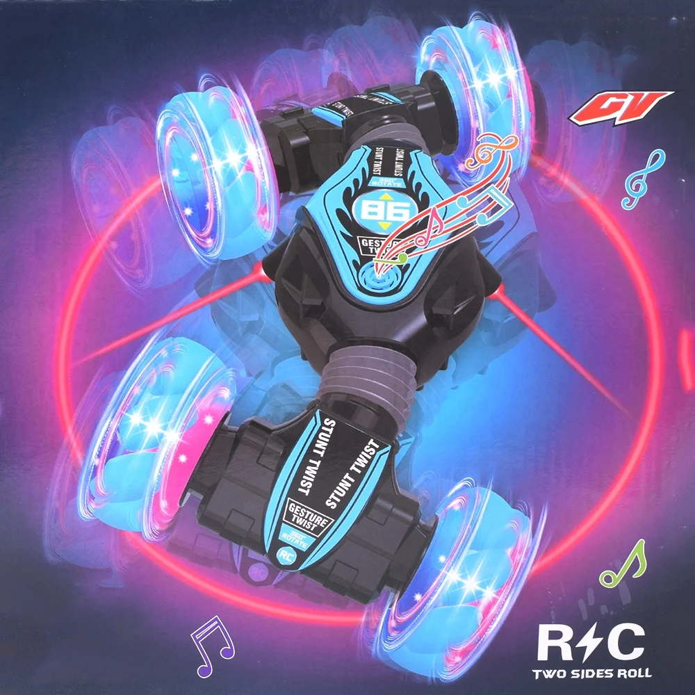 High Speed 360 Degree Rotation Drift stunt double side Watch radio control hand gesture control twisted car