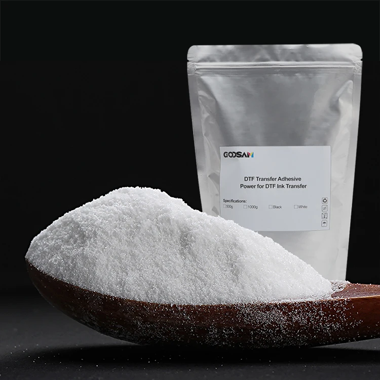 High Quality 1Kg Low Heat White Hotmelt Digital PET Heat Transfer Film Glue Dtf Inkjet Hot Melt Powder For Textile Ink