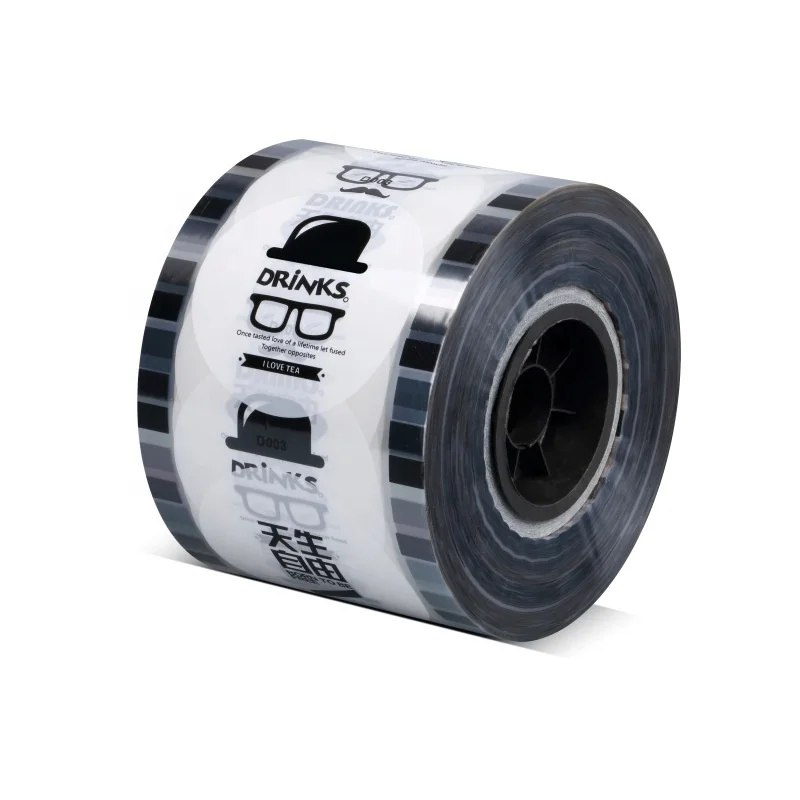 Custom plastic cup and paper cup use plastic roll sealing film