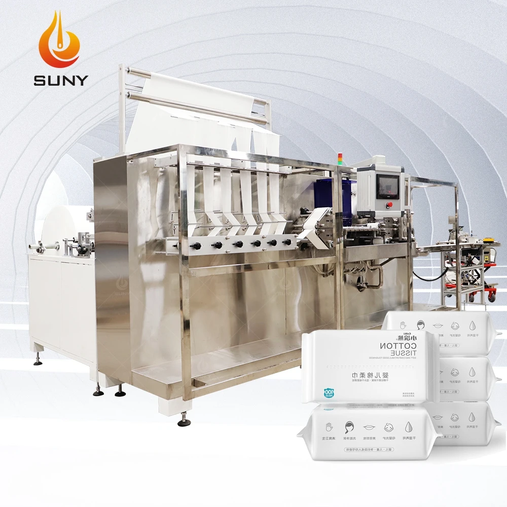 Полуавтоматическая машина для дезинфекции спирта, для производства влажных салфеток и складной машины