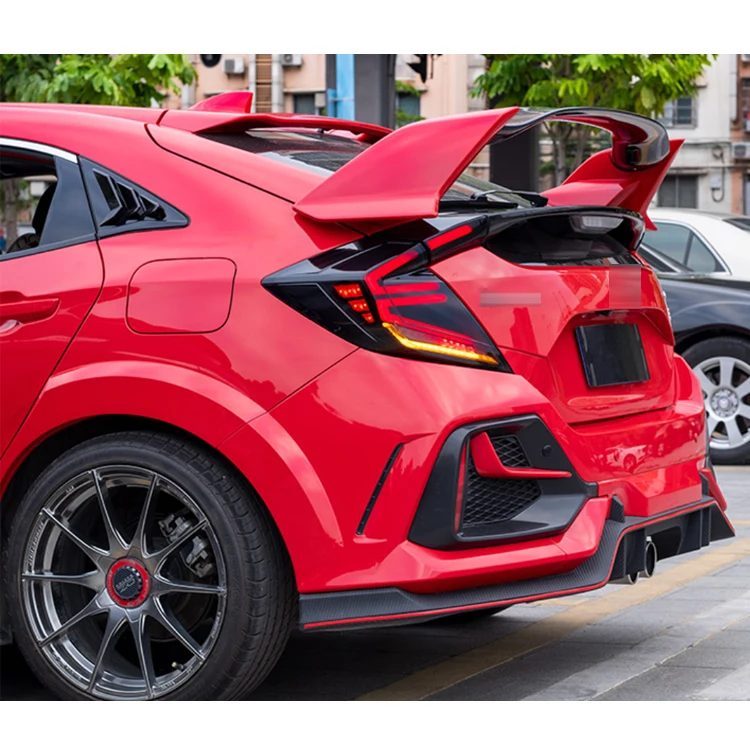 DK Motion Car Rear Light Led Tail Lamp For Honda Civic Hatchback 2018 - 2021