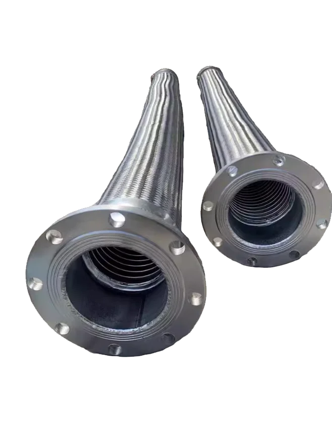 Industrial stainless steel flanged bellows high temperature and high pressure braided mesh steam pipe explosion-proof metal hose
