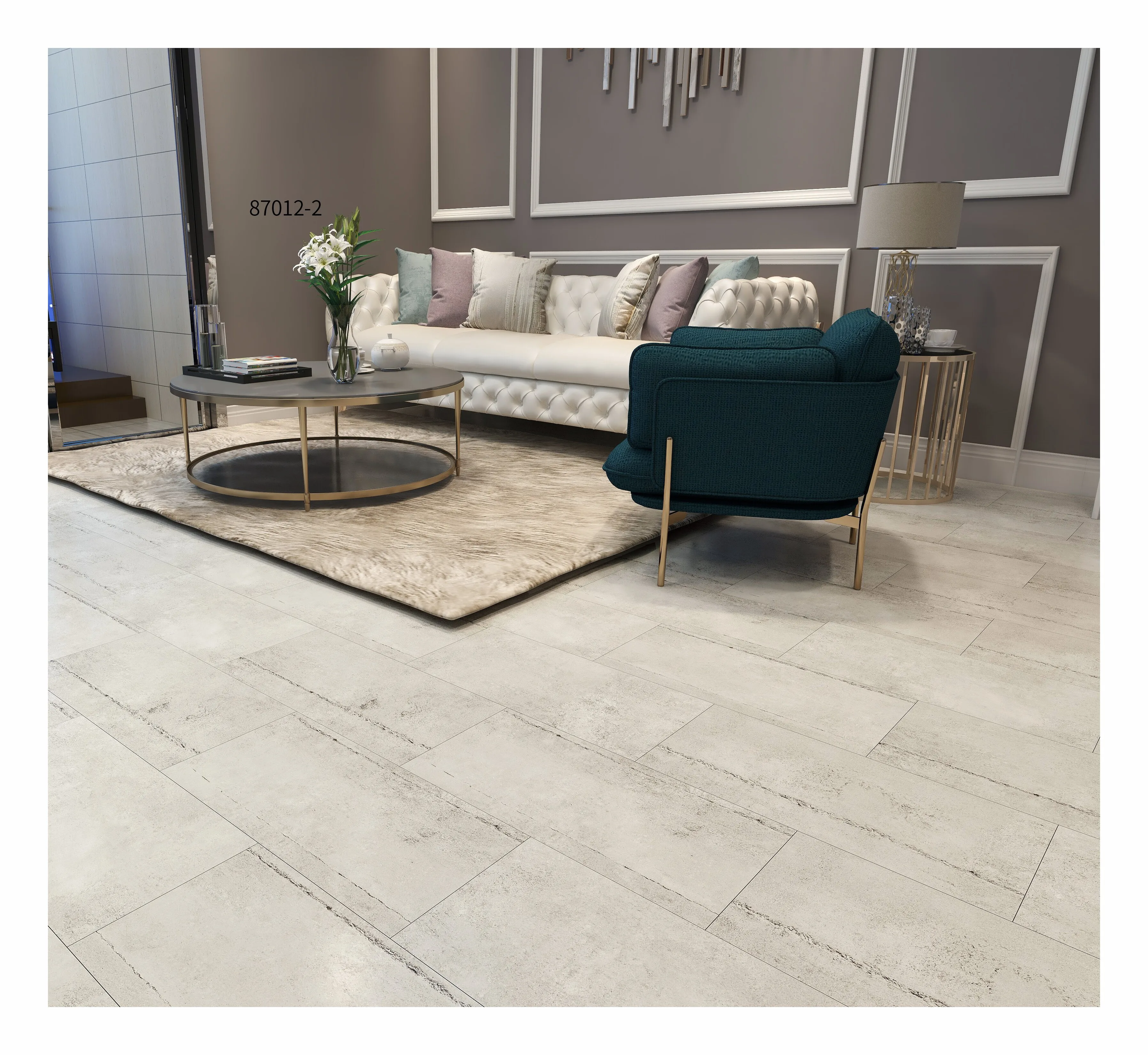 Plastic Flooring Type and PVC Material carpet/stone/wood/deck grain vinyl tiles