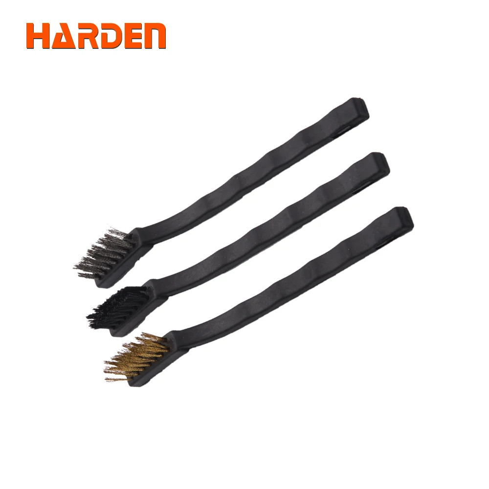3PCS Mini Nylon Steel Wire Copper Wire Industrial Rust Removal Brush Set