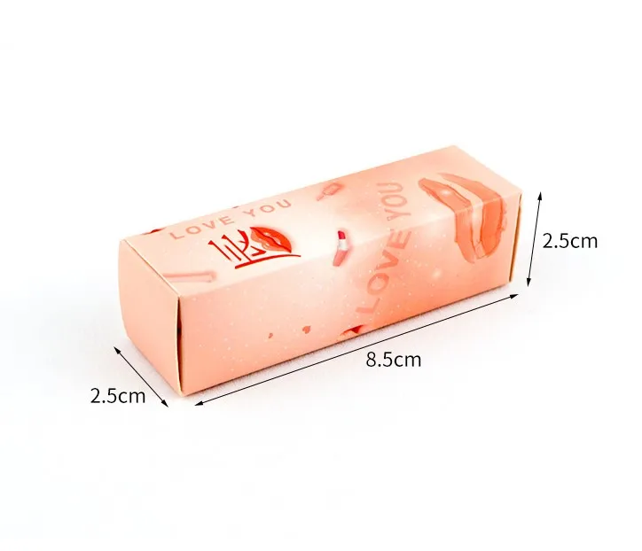 Colorful Lipstick Box DIY Handmade Lip Gloss Tube Lipstick Rube Box Custom Black White Gold Paper Box