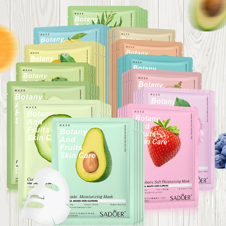 Custom Logo Hydrating Skin Care Face Maskss Korean Organic Facemask Beauty Whitening Moisturizing Facial Mask