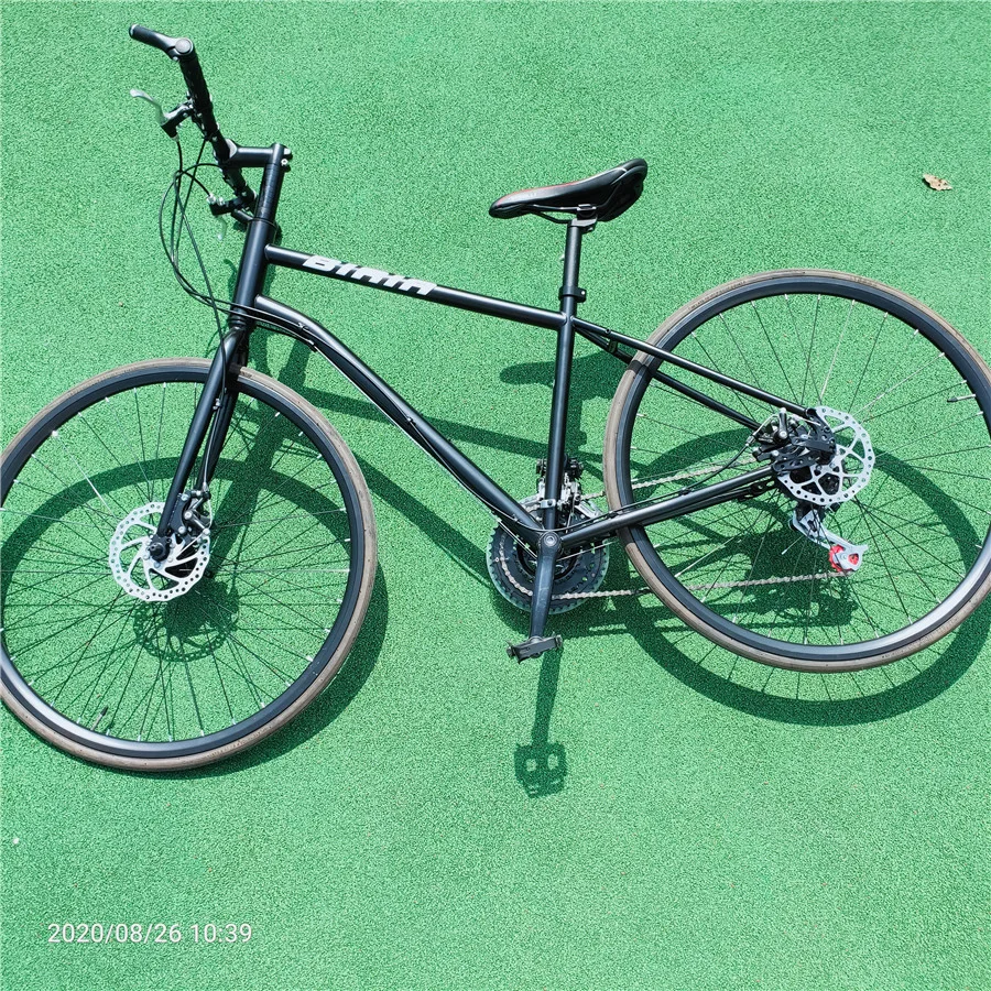 cr mo frame bicicleta straight handlebar 24 speed road bike