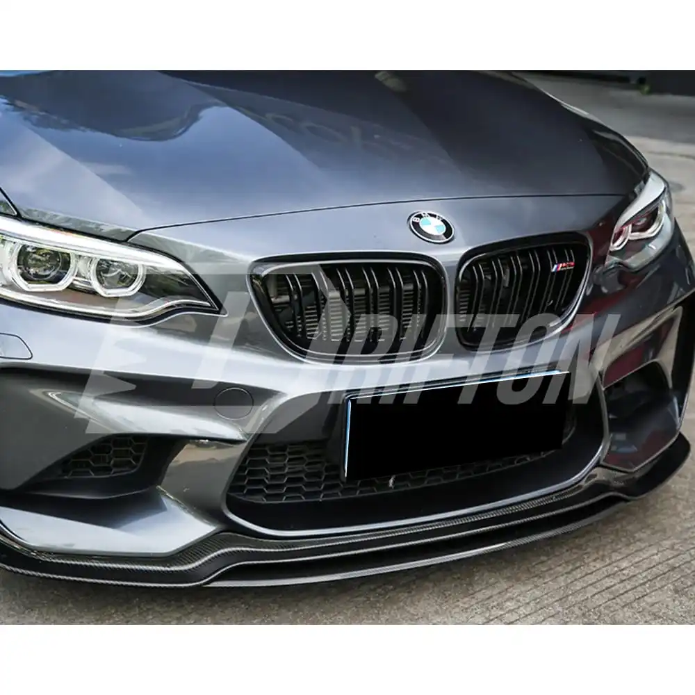 PT Style Carbon Fiber Front Lip For BMW F87 M2 2016-2019