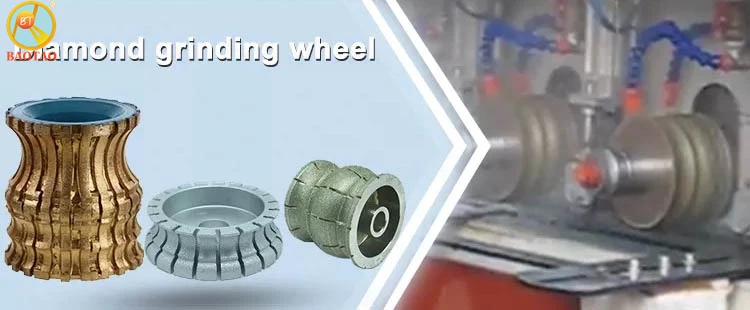 5 Inch CNC Profile Wheel Tools Diamond Segmented Granite Grinding Wheels Profile Diamond Polishing Head Machine For Marble