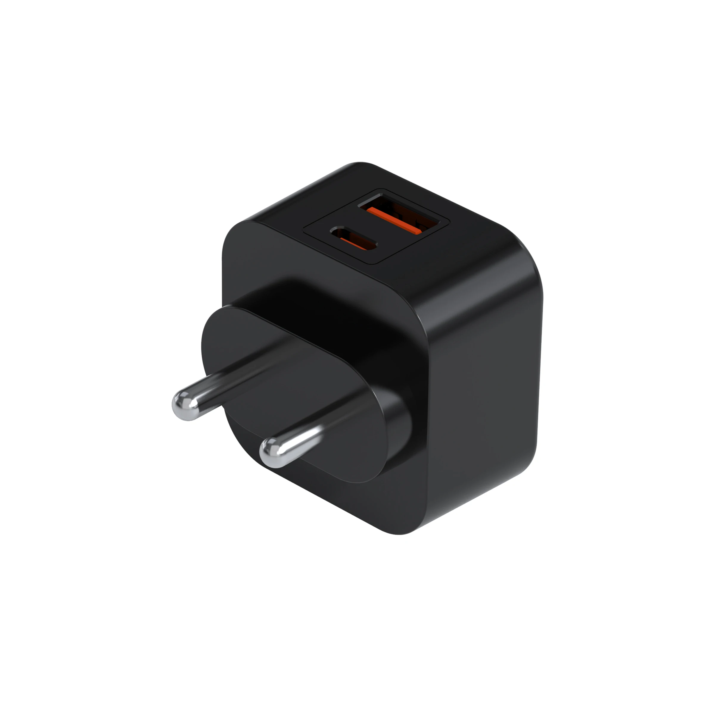 PD QC Portable Charger OEM ODM 20W 25W 45W 48W GaN Wall USB Type C Indian Fast Mobile Phone Chargers for Iphone desktop Macbook