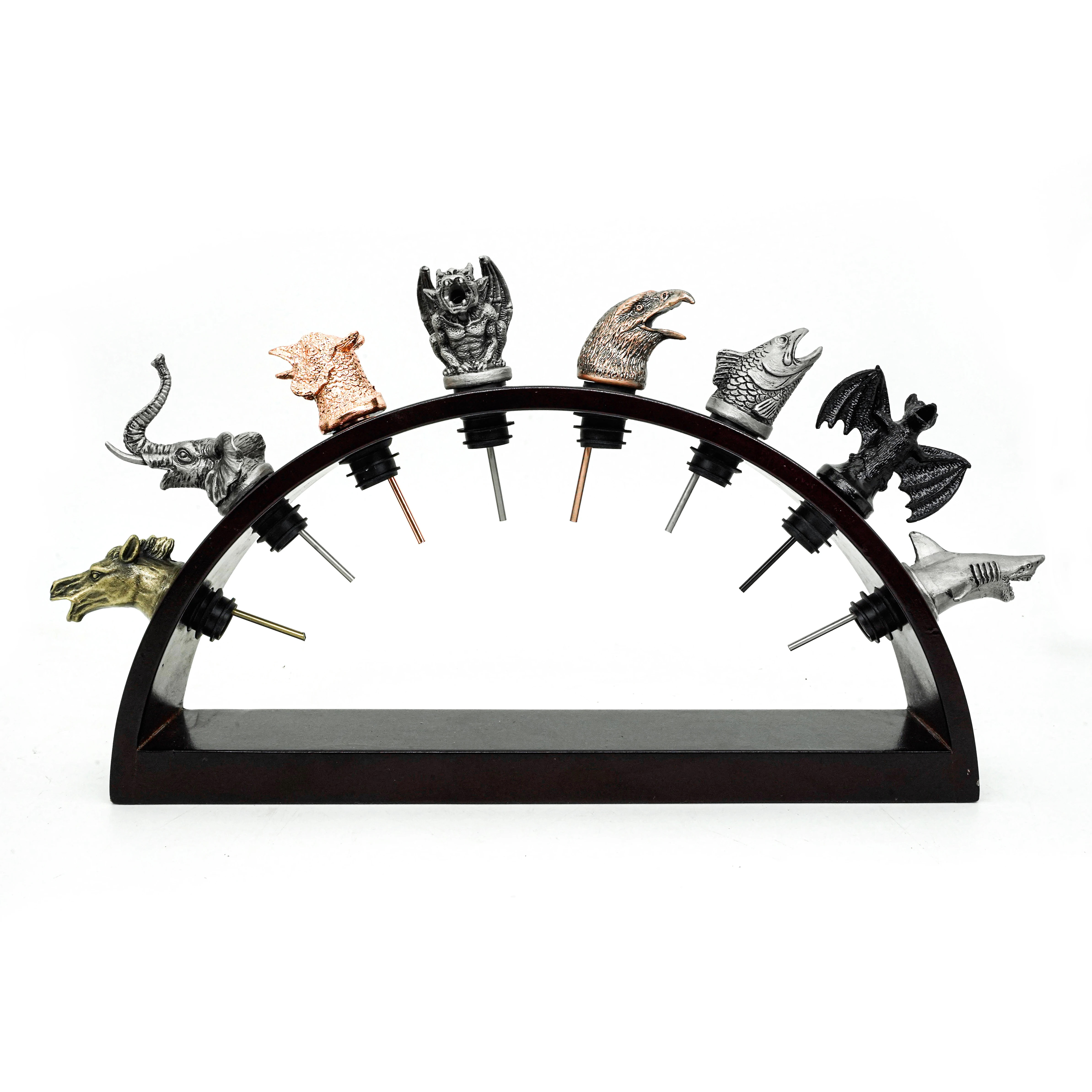 Creative Animal Metal Wine Stopper Red Wine Sealing Stopper Bar Accessories Wedding Wine Pourer Silvery Champagne Stopper