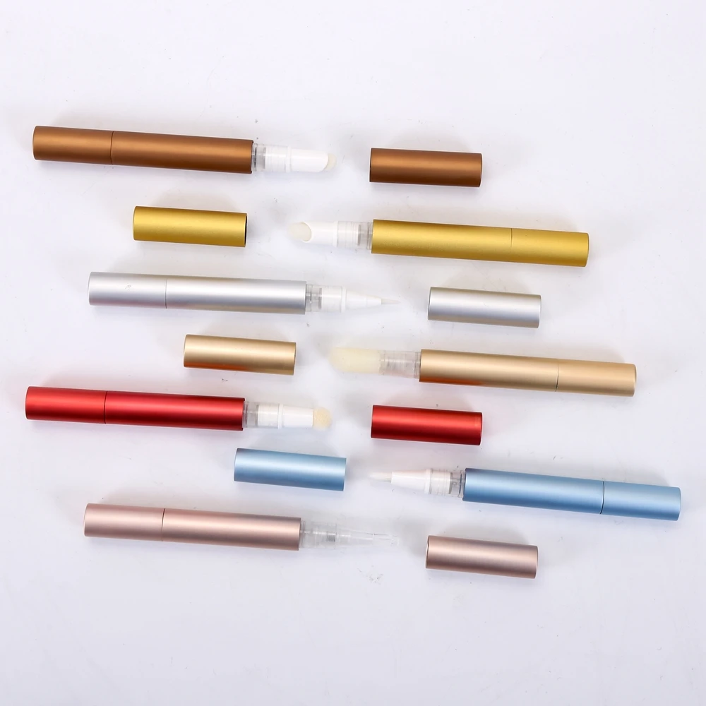 Custom Quality Empty Twist Cosmetic Cuticle Oil Pen Container With Metal Shell Cosmetic Tube