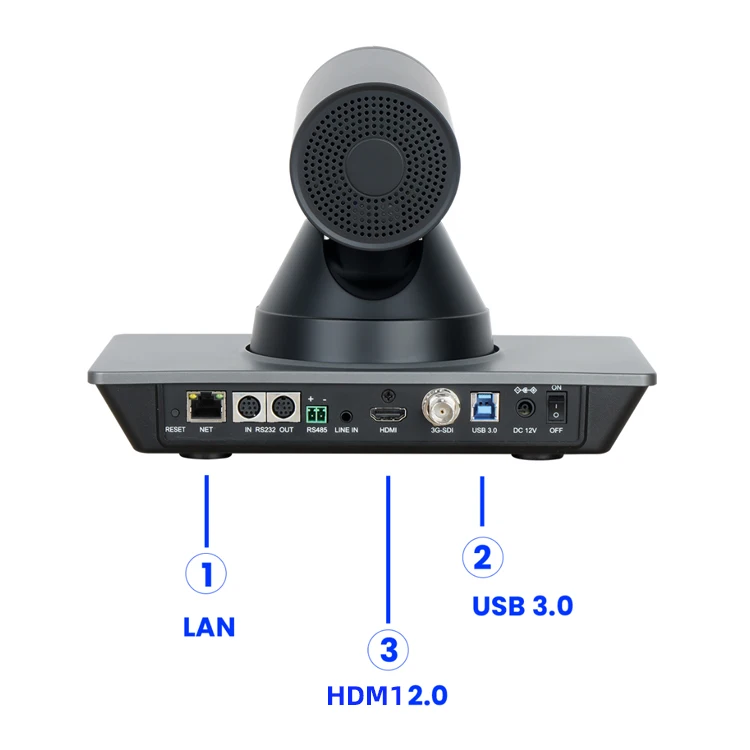 Custom AI Capture 4K UHD 60fps Built-in Microphone PTZ Conference Cameras Voice Tracking