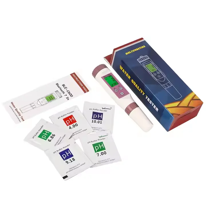 7 в 1 Temp ORP EC TDS Соленость S.G PH метр Онлайн синий зуб тестер качества воды управление приложением для питьевой лаборатории аквариума