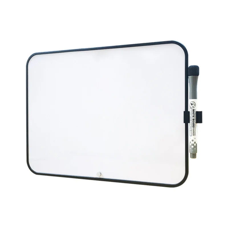 Customization logo double Sided Soft Edge white board for kids Writing drawing school A4 Dry Erase White Board