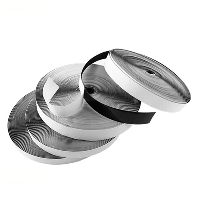 
20MMX5 meters 100% polyester self adhesive hook and loop with strong rubber adhesive glue for paper products,plastic 
