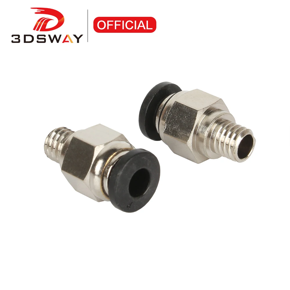 HOTEND j-head Remote Hot head Connector Extruder Feeder PC4-m6  / 6mm PTFE Tube Connector 3D Printer Part Wholesale