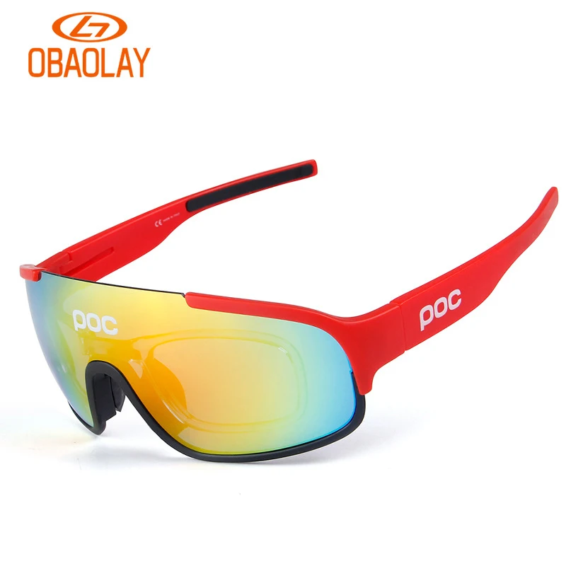 2021 OBAOLAY High Quality  Polarized Cycling Glasses Bike Bicycle Goggles Outdoor Sports Sunglasses Fishing Eyewear