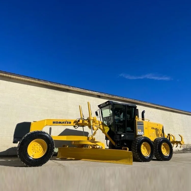Original Import Strong Power Used Komatsu GD655 Motor Grader 18 tons Komatsu Used Motor Graders