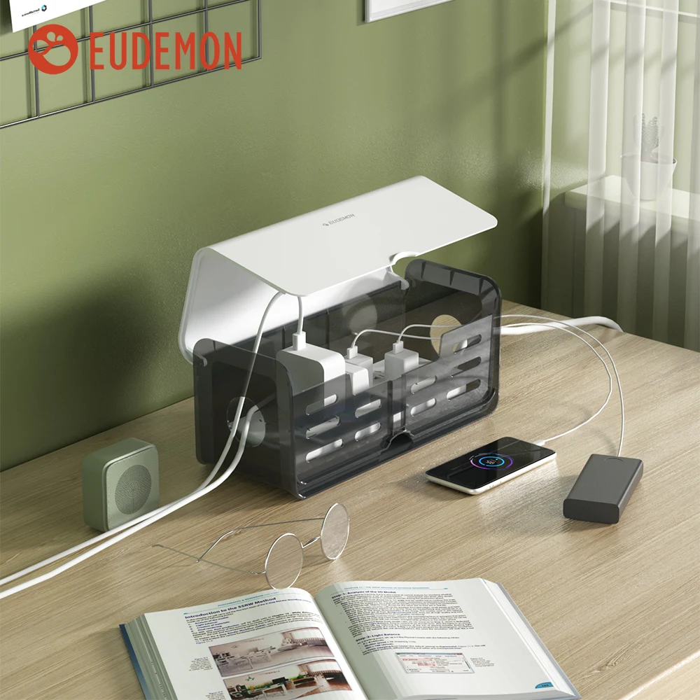 Desktop Baby Proofing Socket Storage Box Cable Organizer for Child Safety