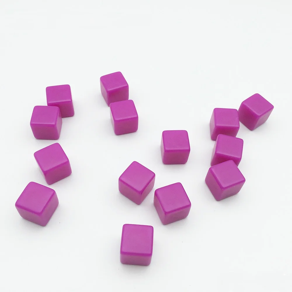 Custom Made Plastic Cube Pieces With Full Color For Board Game