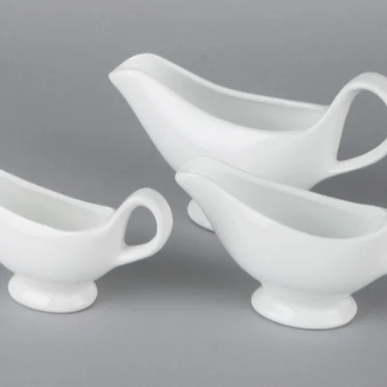 
3oz 5oz 8oz 16oz high quality ceramic gravy boat sauce boat 