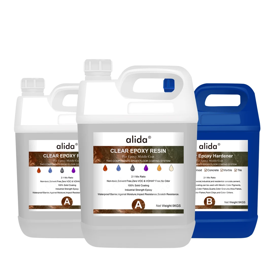 Wholesale Good Hardness Epoxy Primer Middle Top Coat Epoxy Floor Coating for Metallic Floor