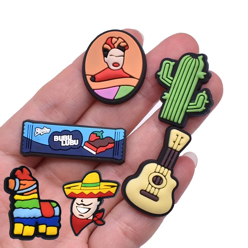 New Mexicans Charms Styled Manufacturer Wholesale Soft PVC Shoe Decorations Designer Shoe Accessories Shoe Charms Charms