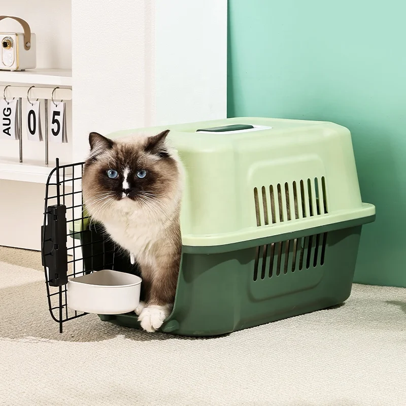 Hot Sale Airline Approved Cat Travel Carrier Bag Big Size Pet Air Carrier Cage Cat Pet Transport Box
