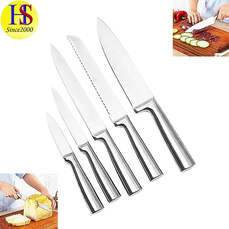 Hollow Handle 8PCS Best Stainless Steel Royal Swiss Kitchen Knife Set with Wooden Stand