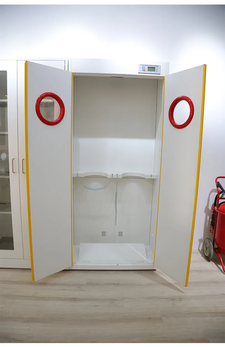 Laboratory furniture gas cylinder cabinet air vent
