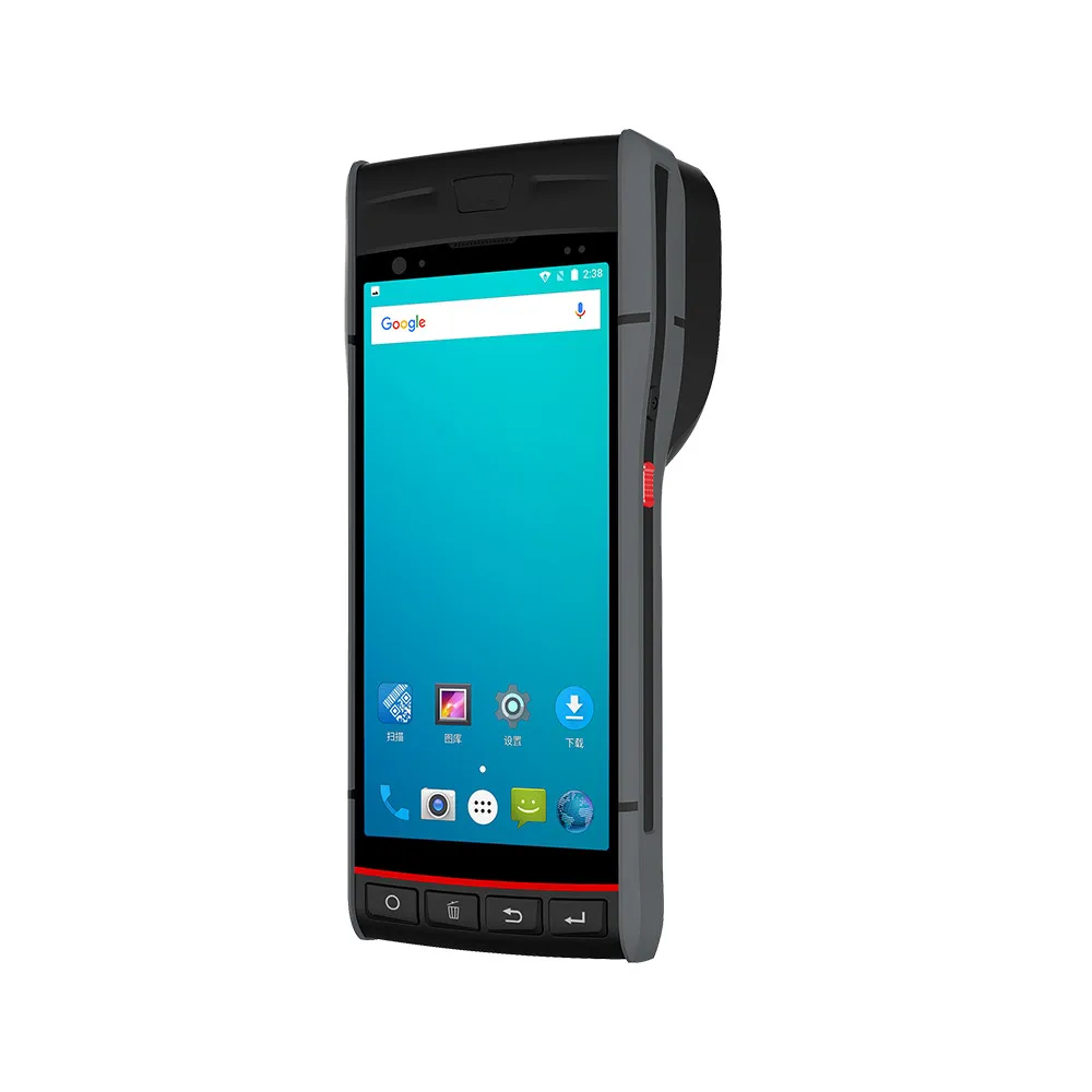 Портативный беспроводной Android 4g Wifi NFC прочный мобильный 1d 2d сканер штрих-кода ручной pos терминал принтер Pdas для розничной системы