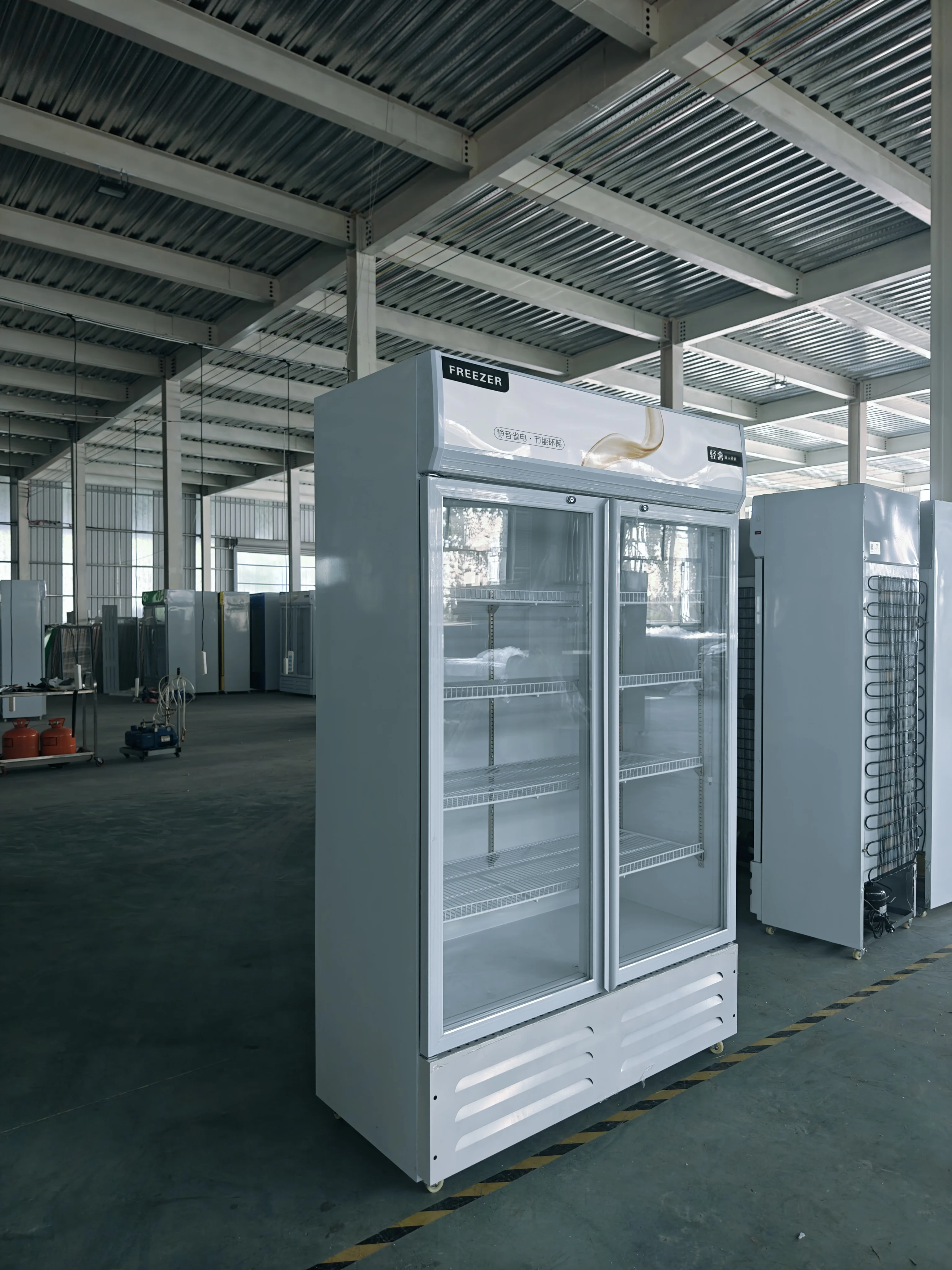 Factory Promoted type Commercial bottle cooler Beer chiller Beverage display refrigerator Double door Drinks cooler