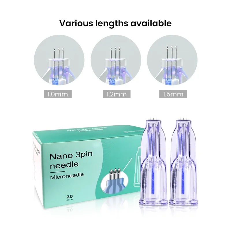 wholesale micro facial multi injector nanosoft 34G 1.2mm mesotherapy 3pins