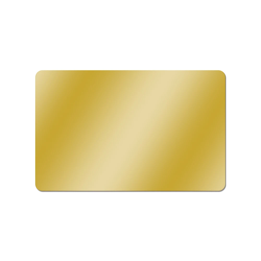 Wholesale free Custom Logo Stainless Steel Smooth Blank Metal Business Card