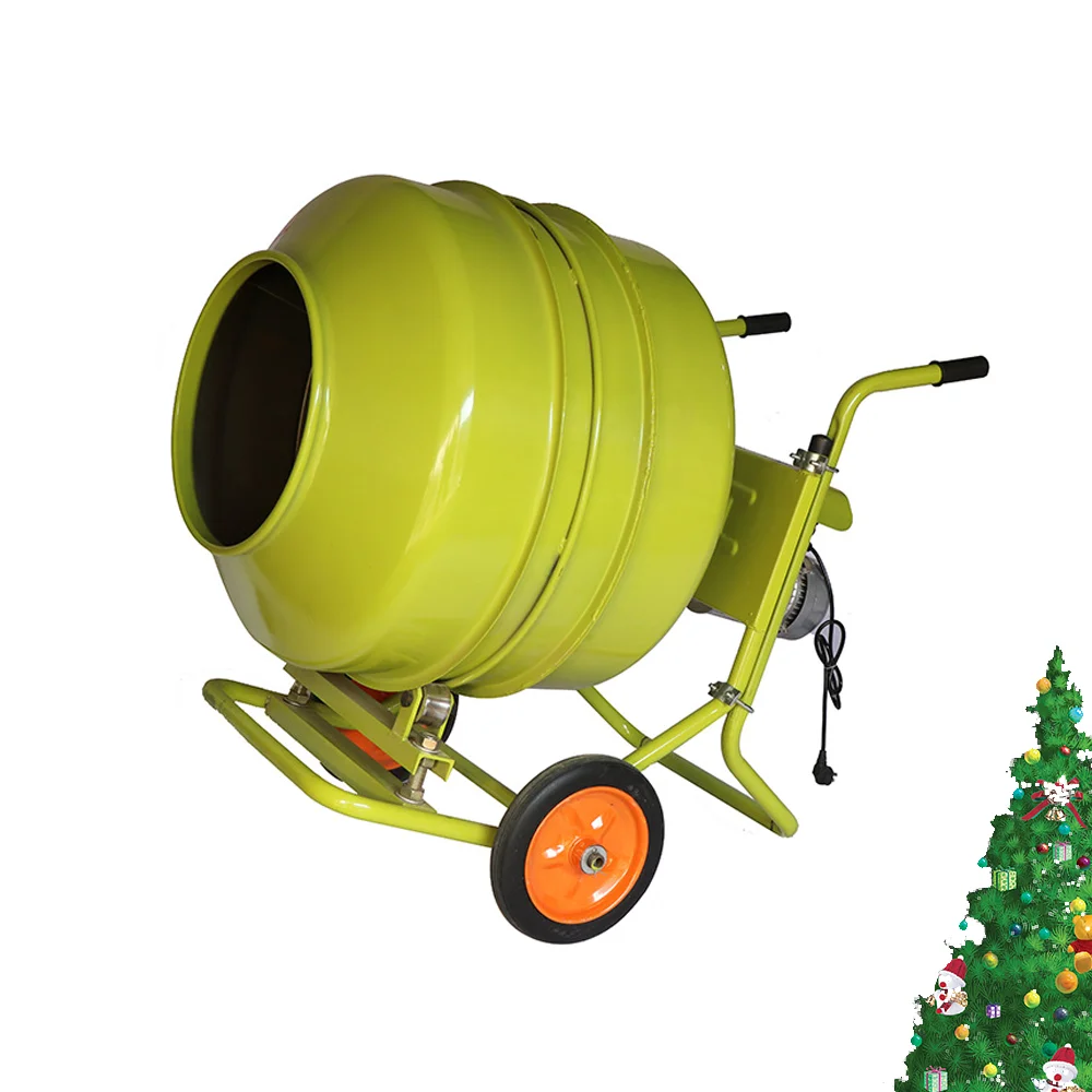 160L small mixer cement mortar mobile mixer hand push drum concrete for construction site