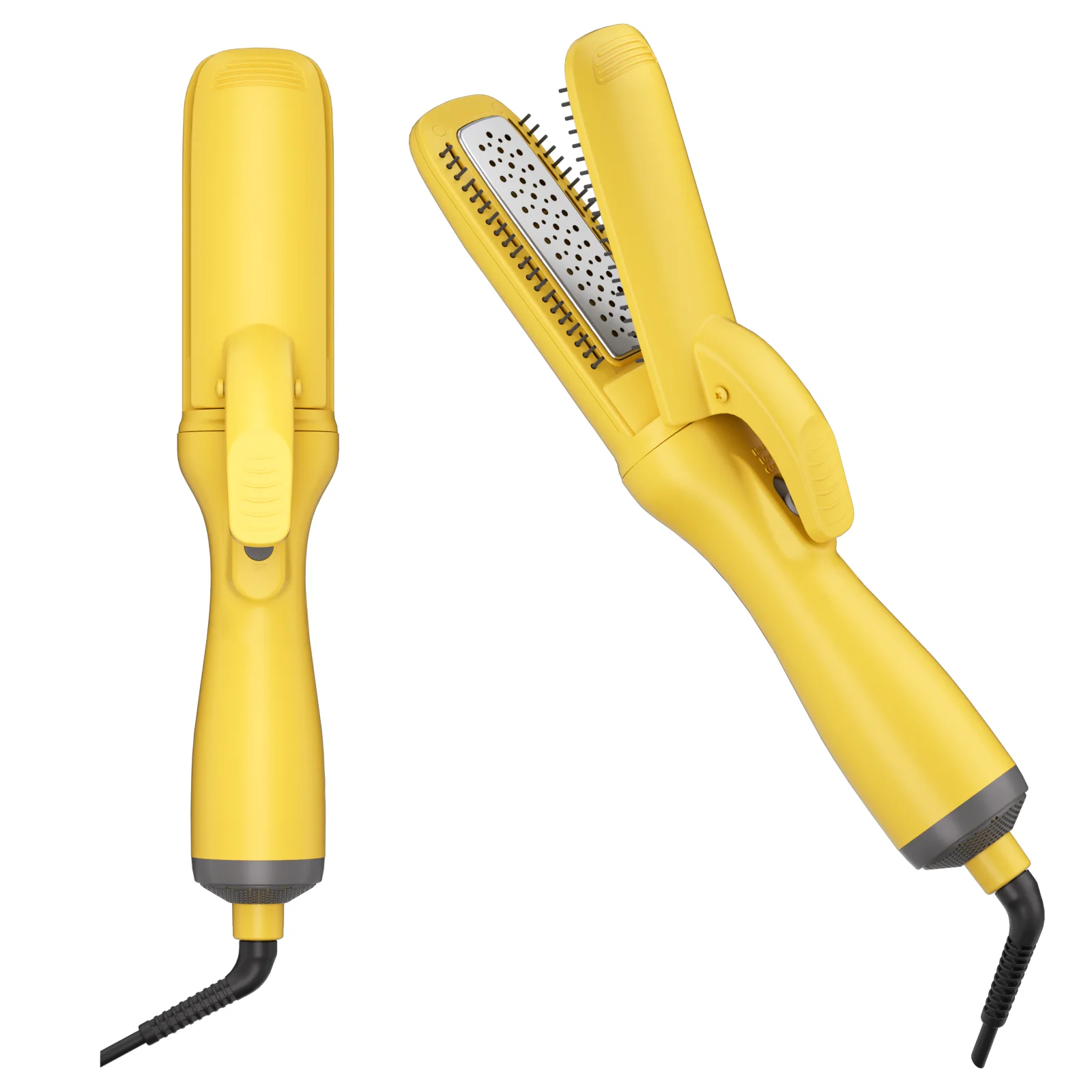 Customized Negative Ionic Airflow Hair Blow Dryer Titanium Flat Iron Plates Straight Shot Blow Styler Blowout 1200W Blow Drying