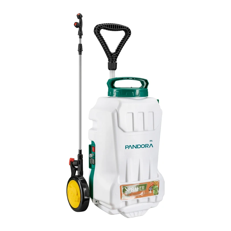 Pandora 20L Backpack Mini Electric Power Agriculture Trolley Battery Operated Wheels Farm Crop Tree PE Water Pumping Irrigation