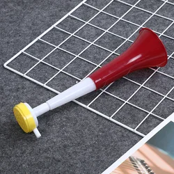 Cheap plastic cheering horn , toy plastic football fans cheer trumpet ,can be customized logo loud blow horn