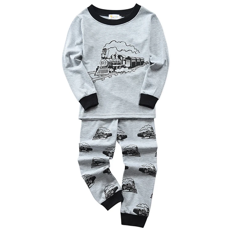 Boys Long Sleeve Organic Cotton Pajamas