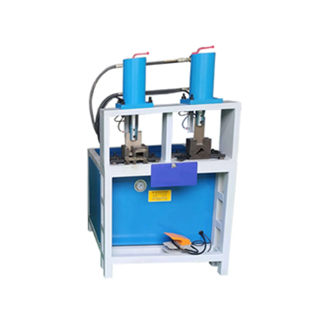 Customized hydraulic square tube punching machine edge trimming manual round tube punching machine