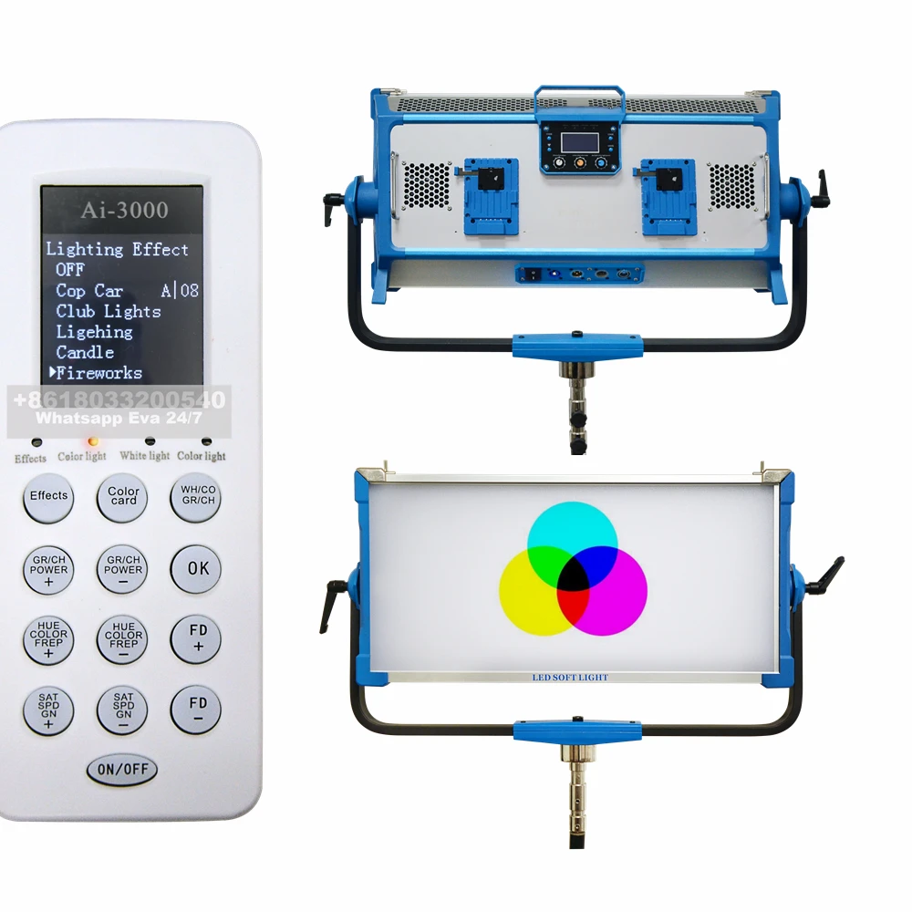 New releases 2023 dimmable 300watt rgb led video light tv studio lights equipment photo light FX GEL mode