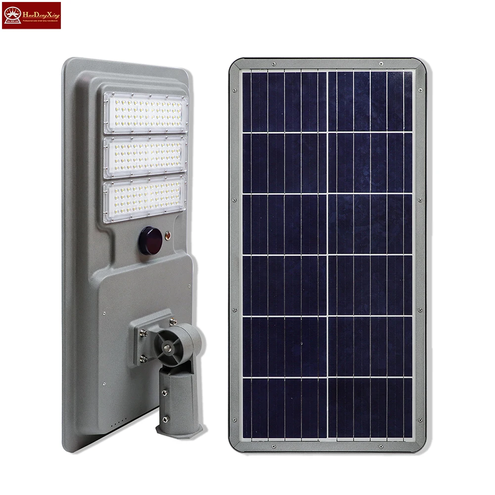 Wholesale Price New Design Energy Saving LED Solar Street Light 100W 150W 200W Aluminum SMD3535 Outdoor Waterproof White Battery