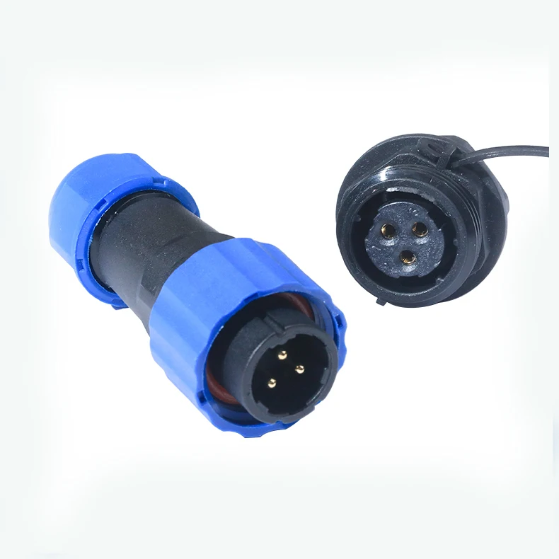 Outdoor waterproof 16 24 Pin Connector Stage lighting Electrical 9 Pcb Pin Connector 4-pin Connectors