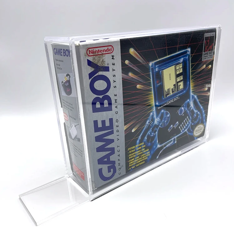 TCG пользовательский Ультрафиолетовый защищенный Nintendo Game Boy Оригинальный серый приставка жесткий чехол 6 мм толстый акриловый дисплей