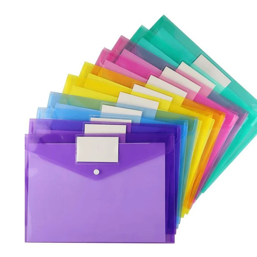 Sy98 Hot Selling Custom Logo Office Expanding Document A4 PP Plastic portfolio file folder with logo