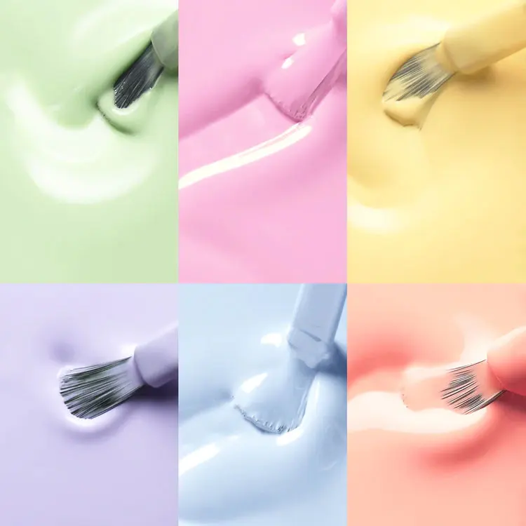 AOPMALL OEM Vegan Water Based Macaron Nail Polish Gel Halal Gel Like Shine with Richly Pigmented Formula