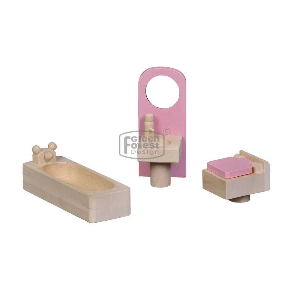 Оптовая продажа, деревянный кукольный домик, мебель, маленькие игрушки для детей, 20 шт., деревянная миниатюрная мебель