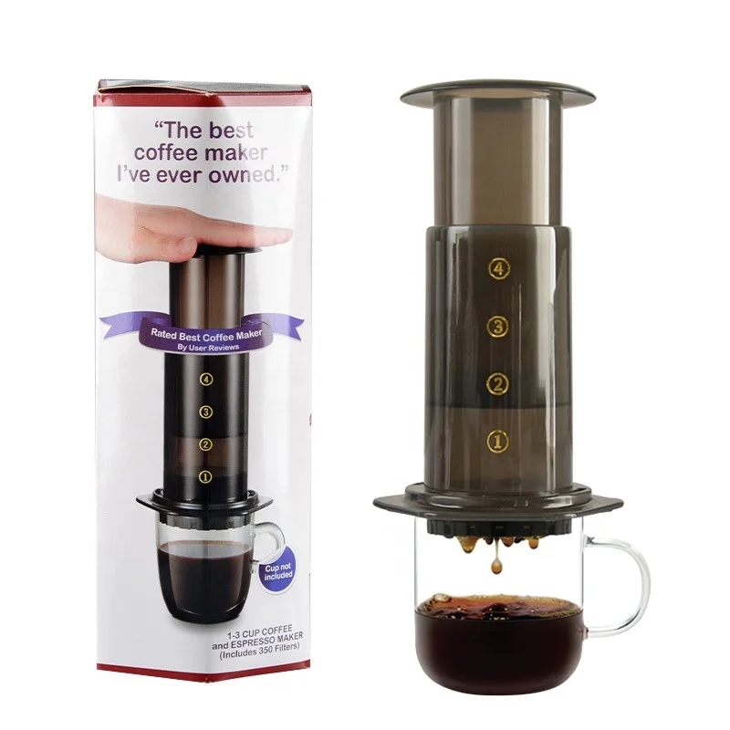 3 in 1 Brew Method Small Portable Coffee Maker Manual Espresso Machine for camping & travel outdoor with package